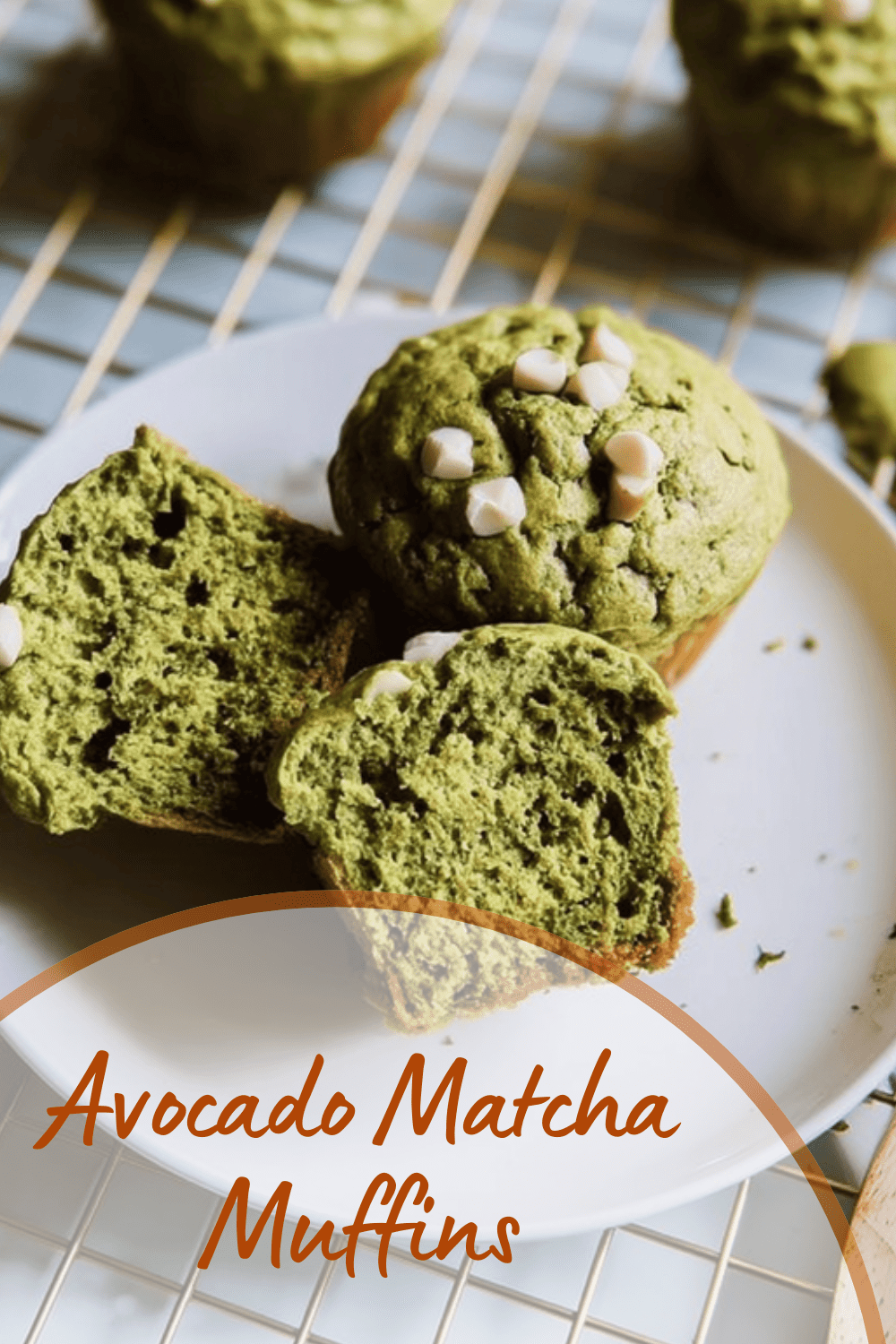 Avocado Matcha Muffins