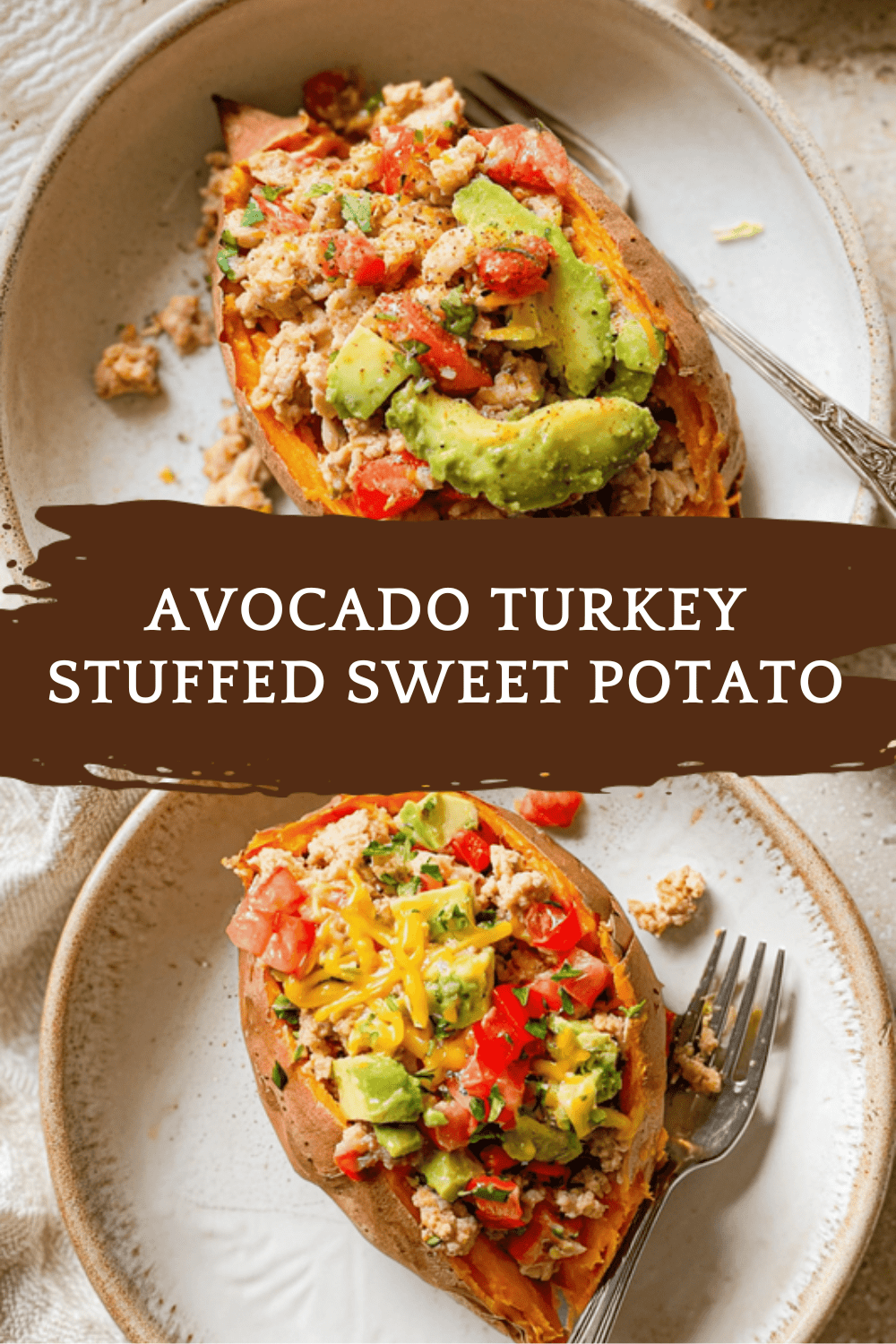 Avocado Turkey Stuffed Sweet Potato