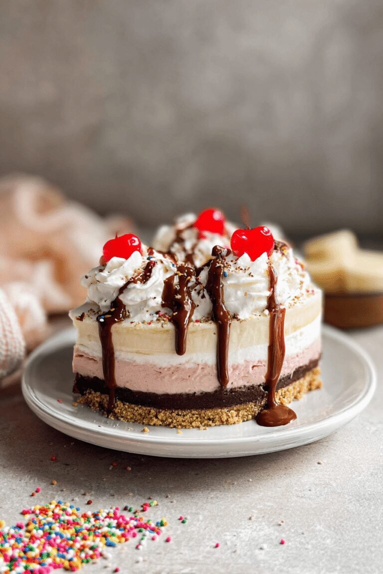 Banana Split Ice Cream Pie 96.Png