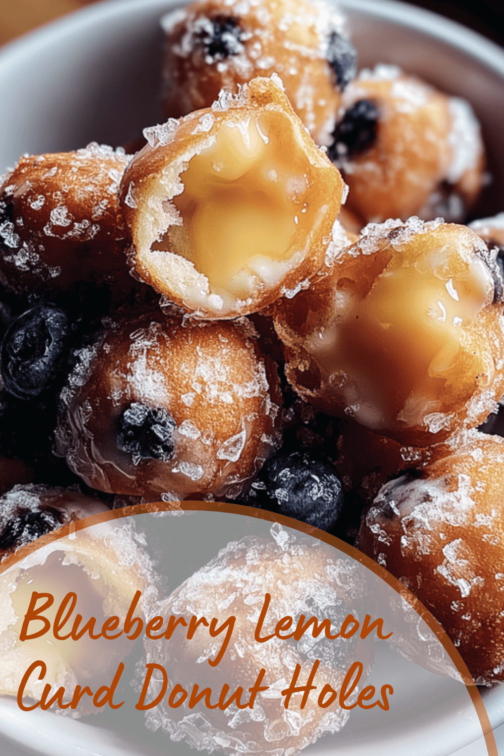 Blueberry Lemon Curd Donut Holes
