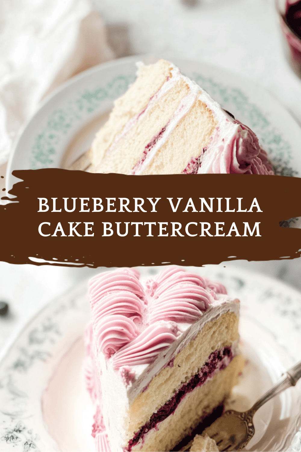 Blueberry Vanilla Cake Buttercream