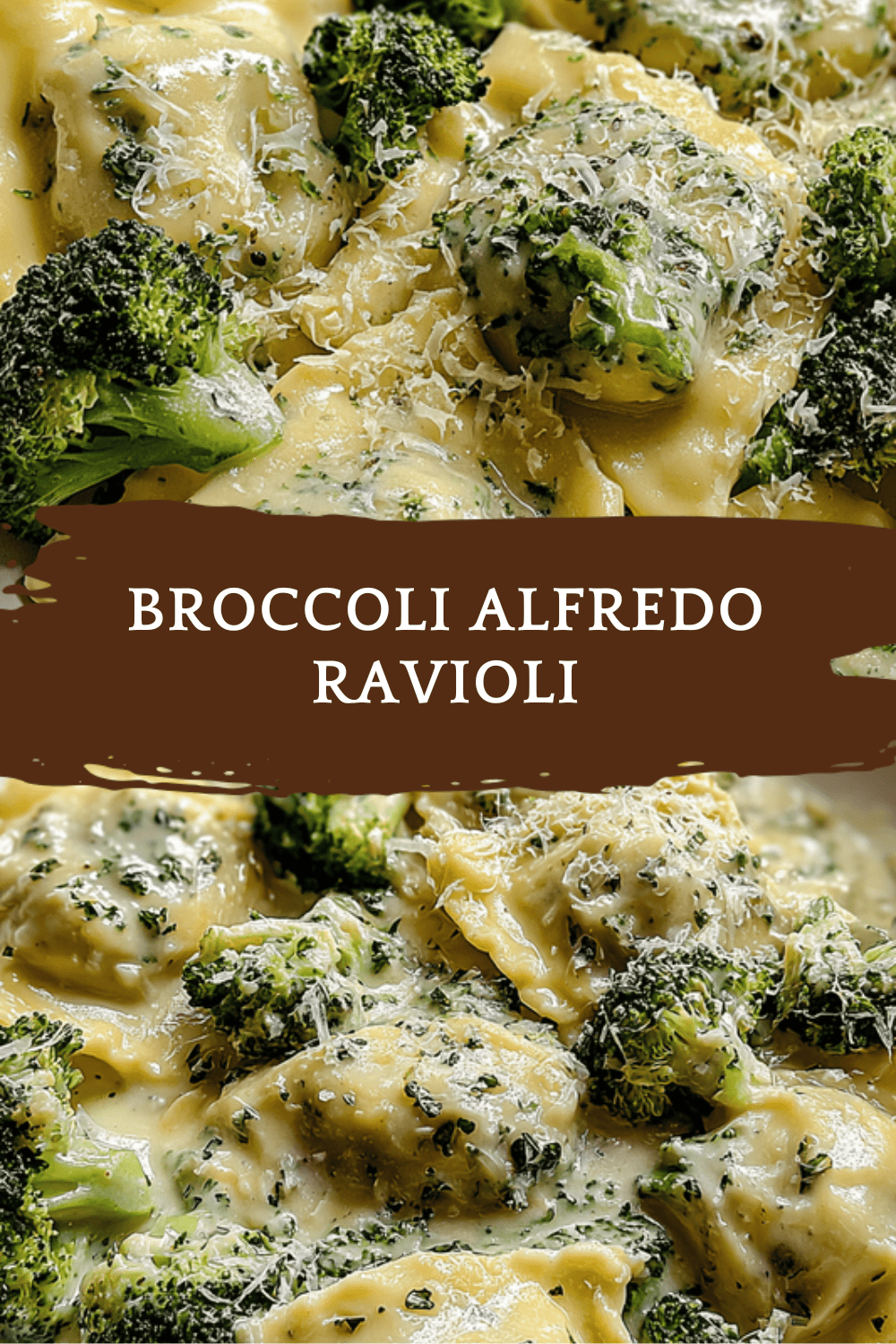 Broccoli Alfredo Ravioli