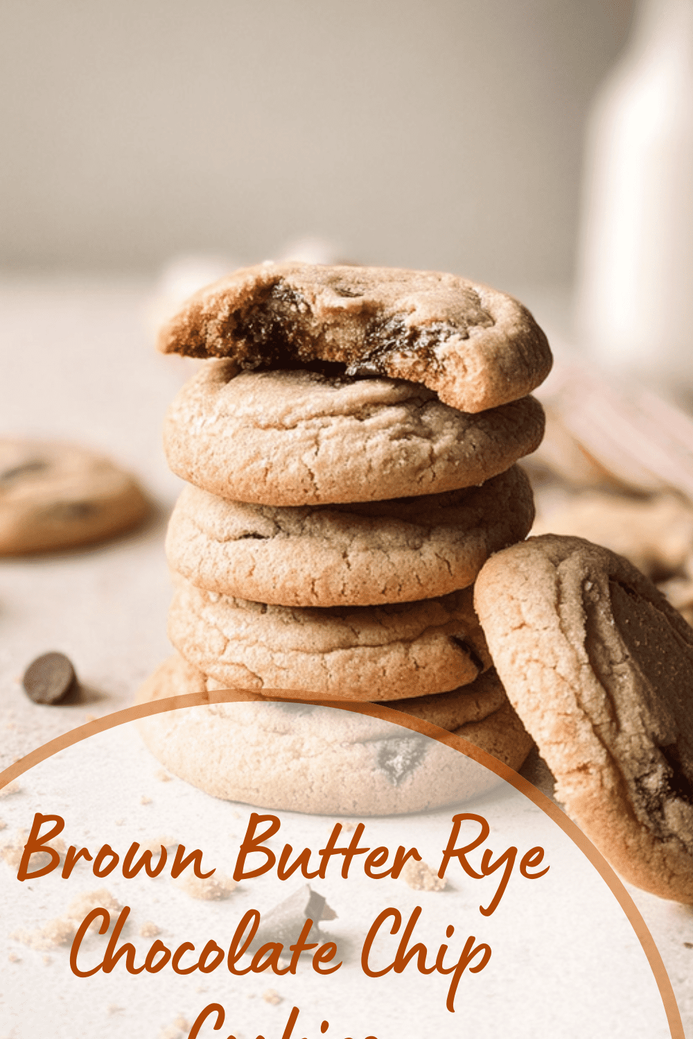 Brown Butter Rye Chocolate Chip Cookies