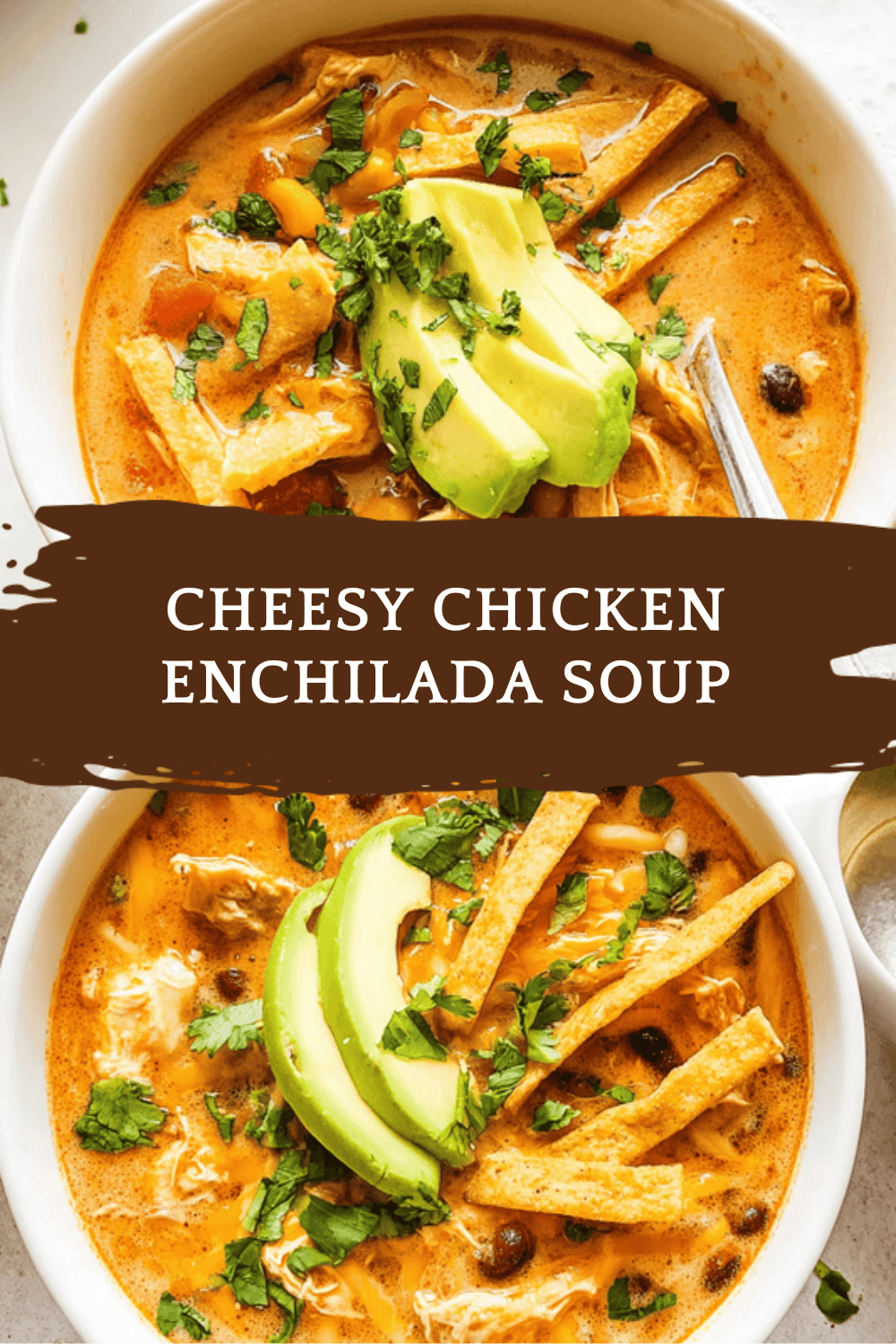 Cheesy Chicken Enchilada Soup