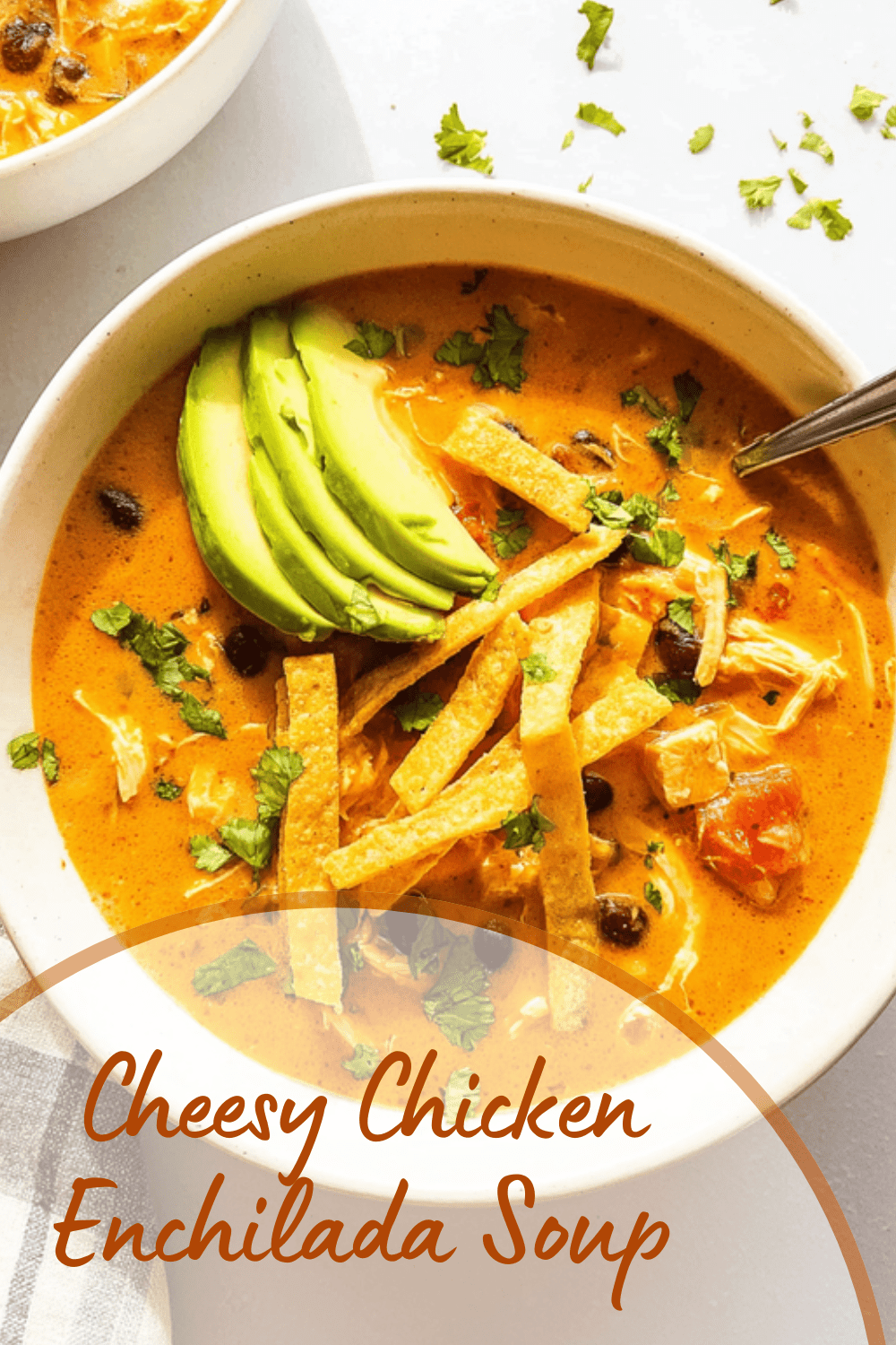 Cheesy Chicken Enchilada Soup