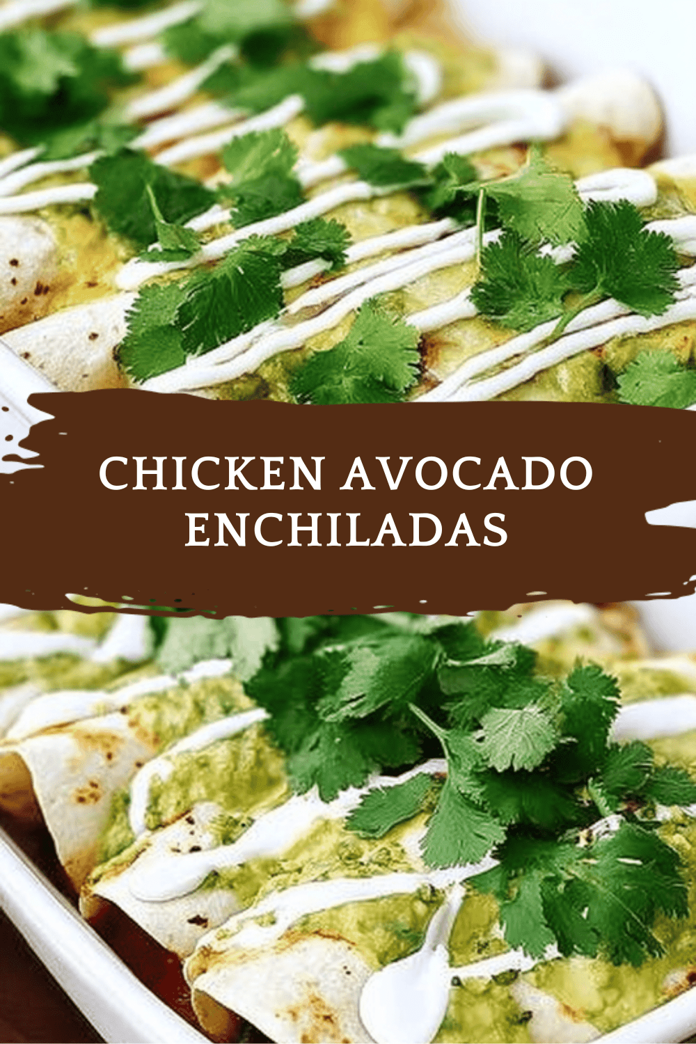 Chicken Avocado Enchiladas