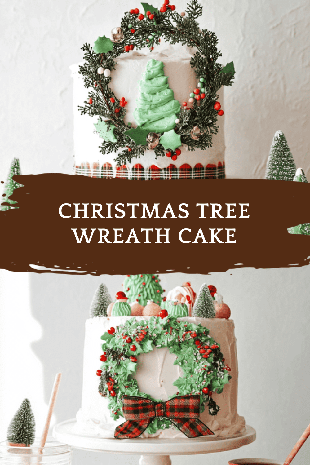 Christmas Tree Wreath Cake