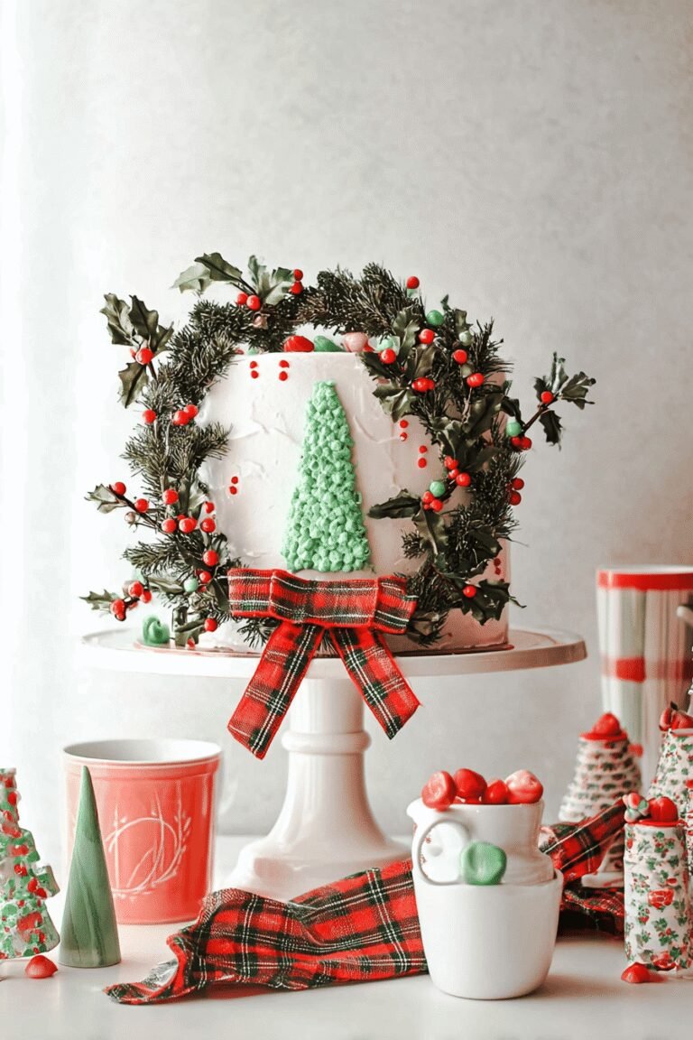Christmas Tree Wreath Cake 74.Png