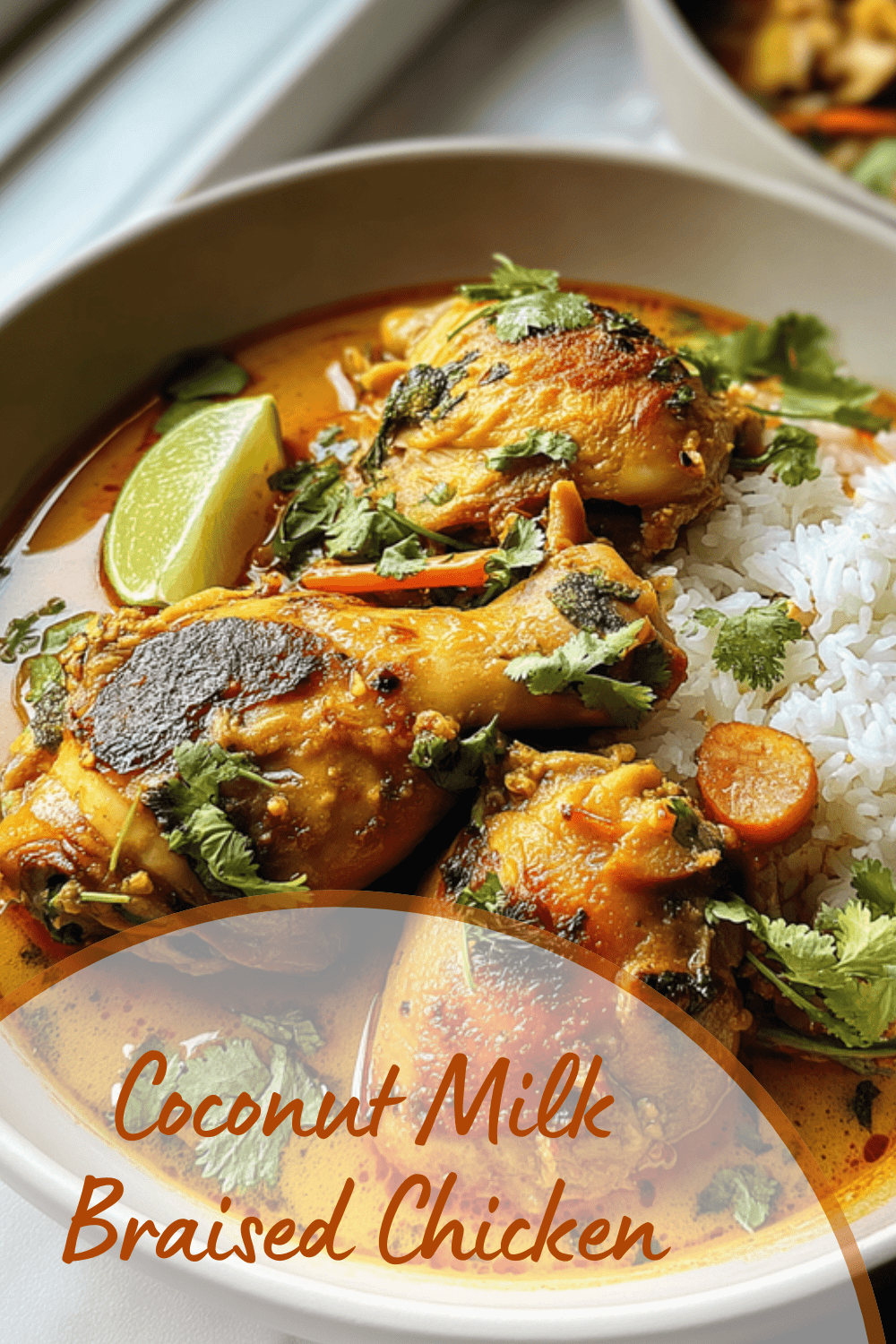 Chicken Braised In Coconut Milk With Sweet Potatoes And Rice In 30 Minutes 4 Coconut Milk Braised Chicken