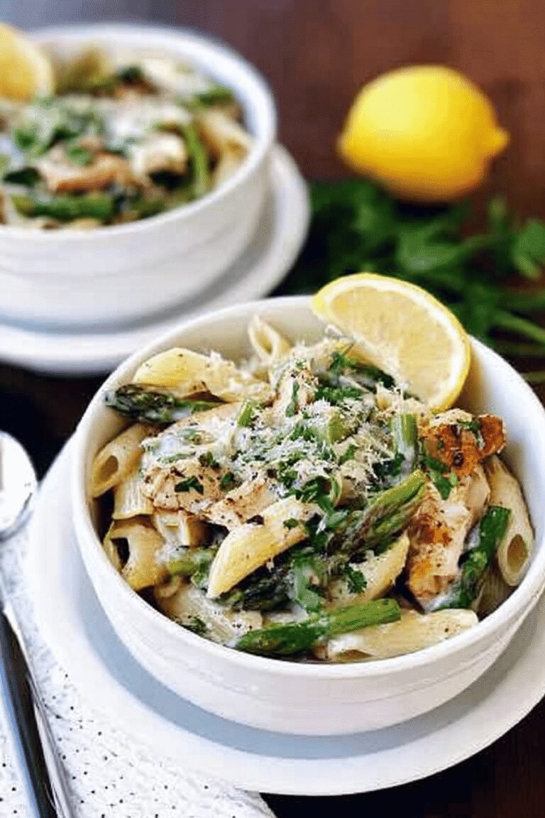 Creamy Lemon Pasta With Chicken Asparagus Spinach 64.Png