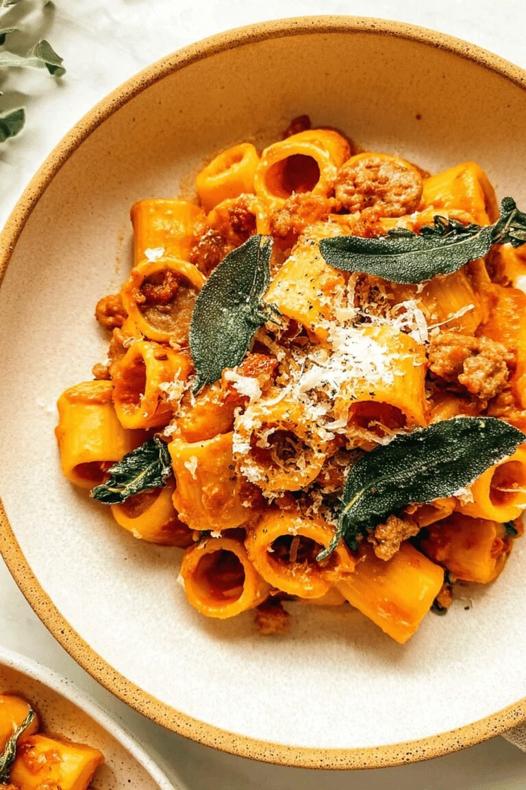 Creamy Pumpkin Pasta With Italian Sausage 75.Png