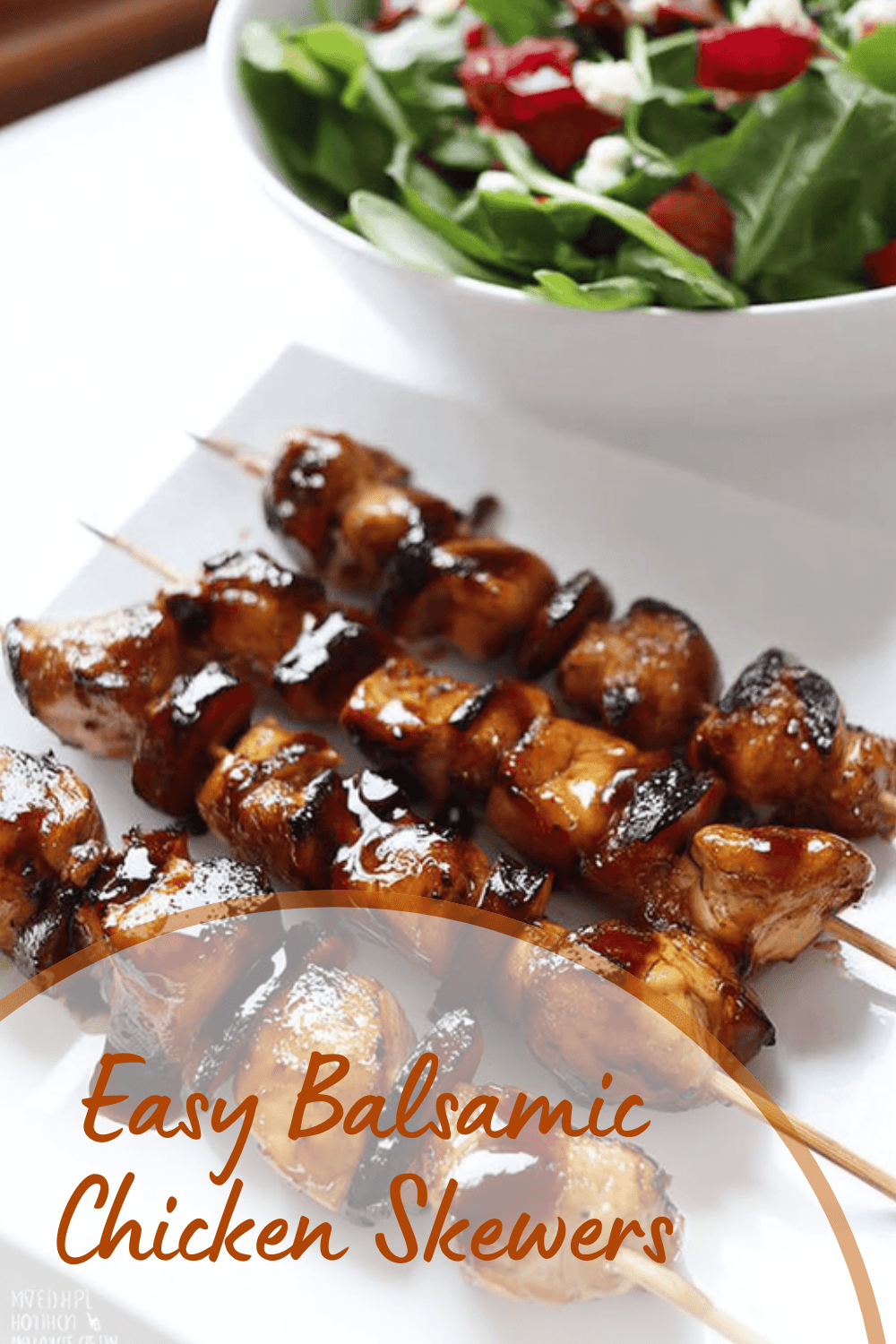 Easy Balsamic Chicken Skewers