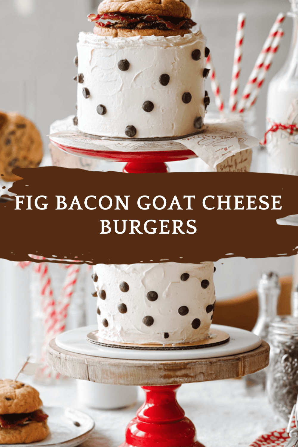 Bacon Goat Cheese Burgers With Sweet Fig Jam Recipe 6 Fig Bacon Goat Cheese Burgers