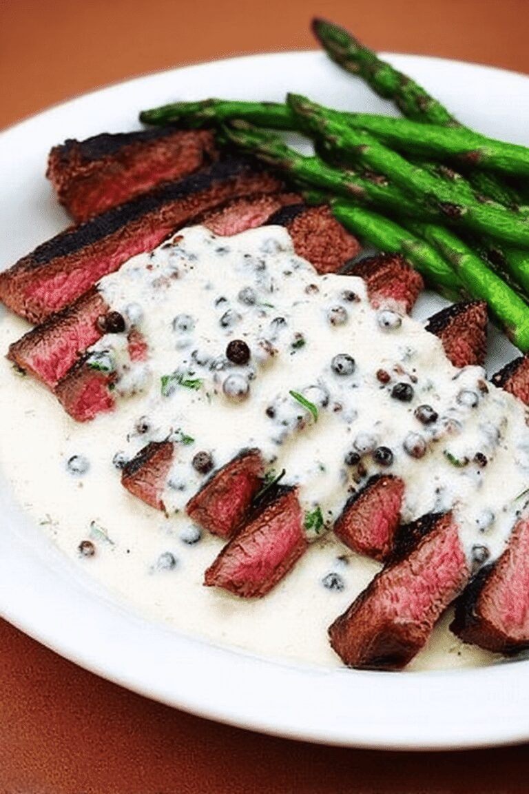 Flank Steak With Peppercorn Cream Sauce 72.Png