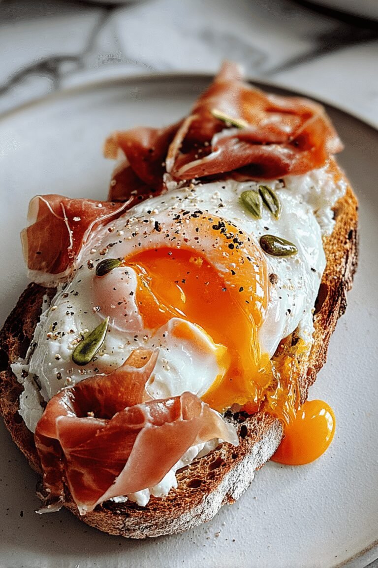 Fried Egg Yolk Burrata Prosciutto Toast 73.Png