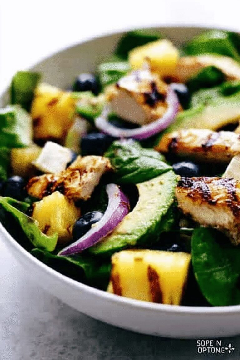 Grilled Pineapple Chicken And Avocado Salad 40.Png