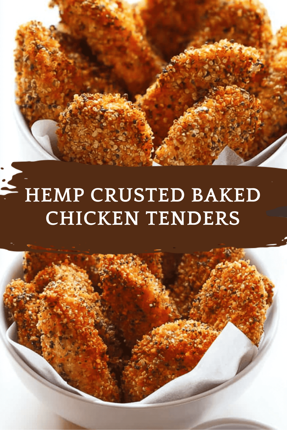 Hemp Crusted Baked Chicken Tenders