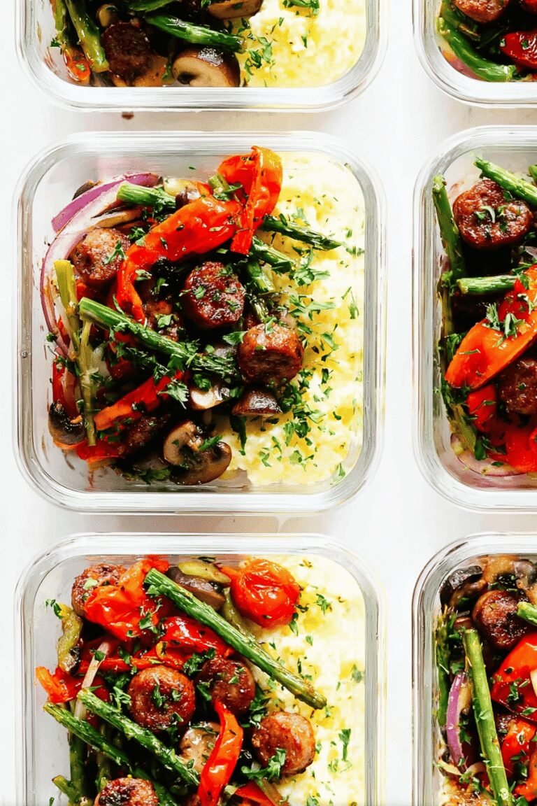 Italian Sausage Veggie Bowls Meal Prep 87.Png