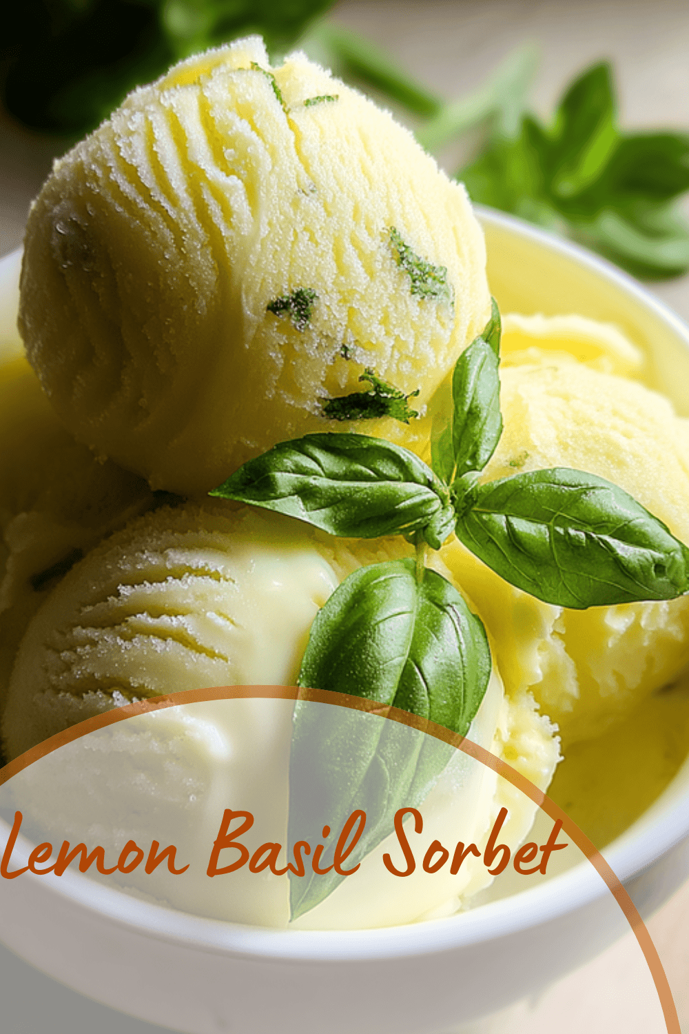 Lemon Basil Sorbet