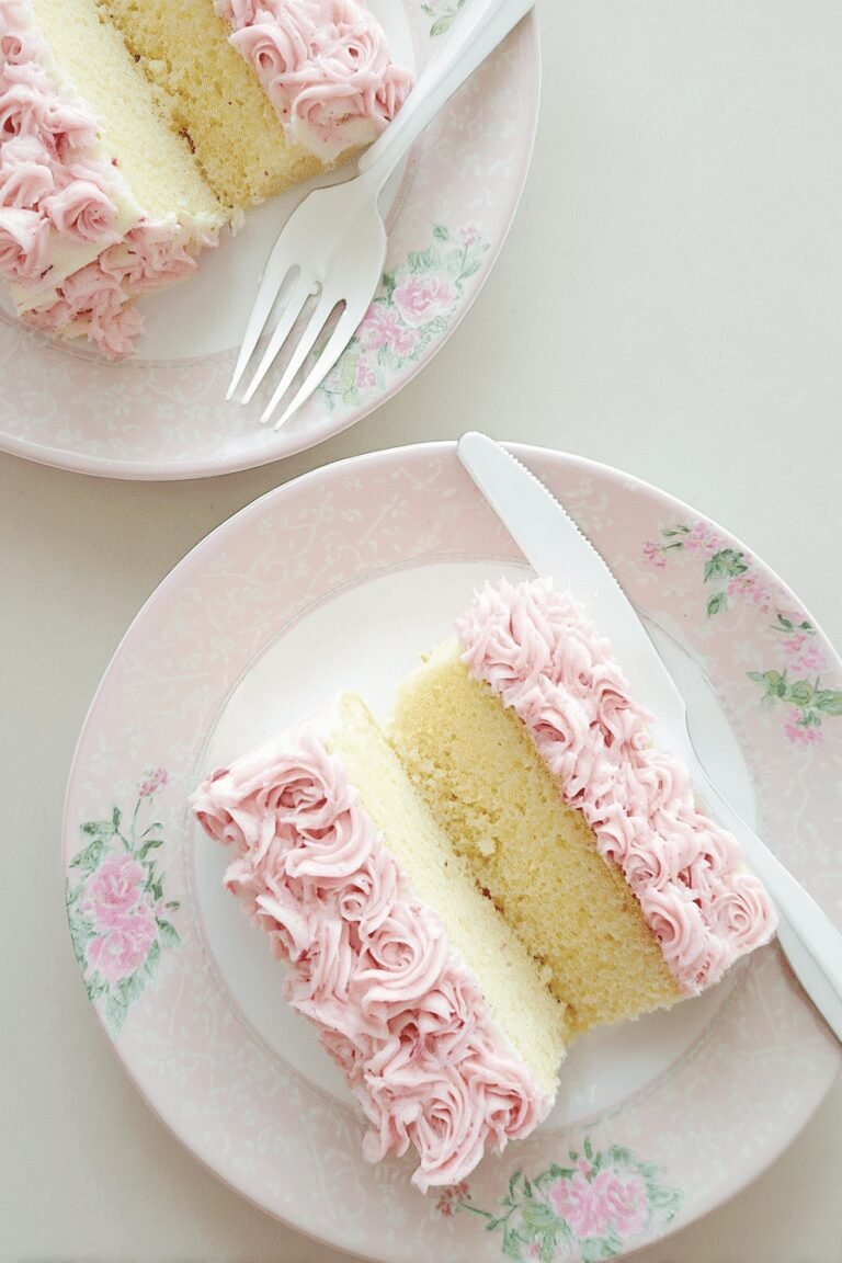 Lemon Cake Raspberry Buttercream White Chocolate Rose 82.Png