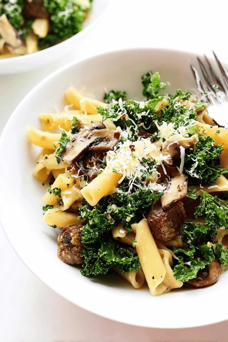 Pasta Italian Sausage Kale Mushrooms 88.Png