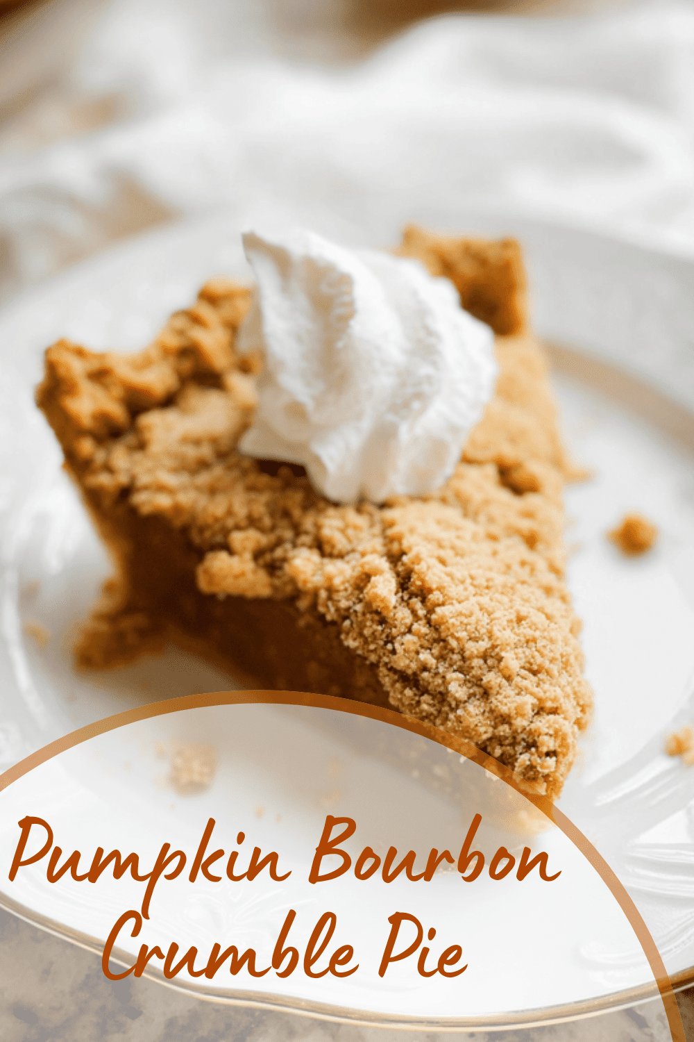 Pumpkin Bourbon Crumble Pie