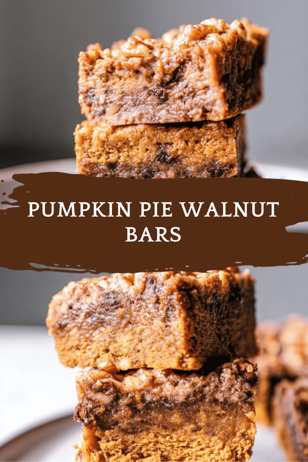 Pumpkin Pie Walnut Bars