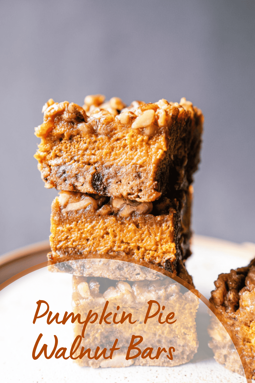 Pumpkin Pie Walnut Bars