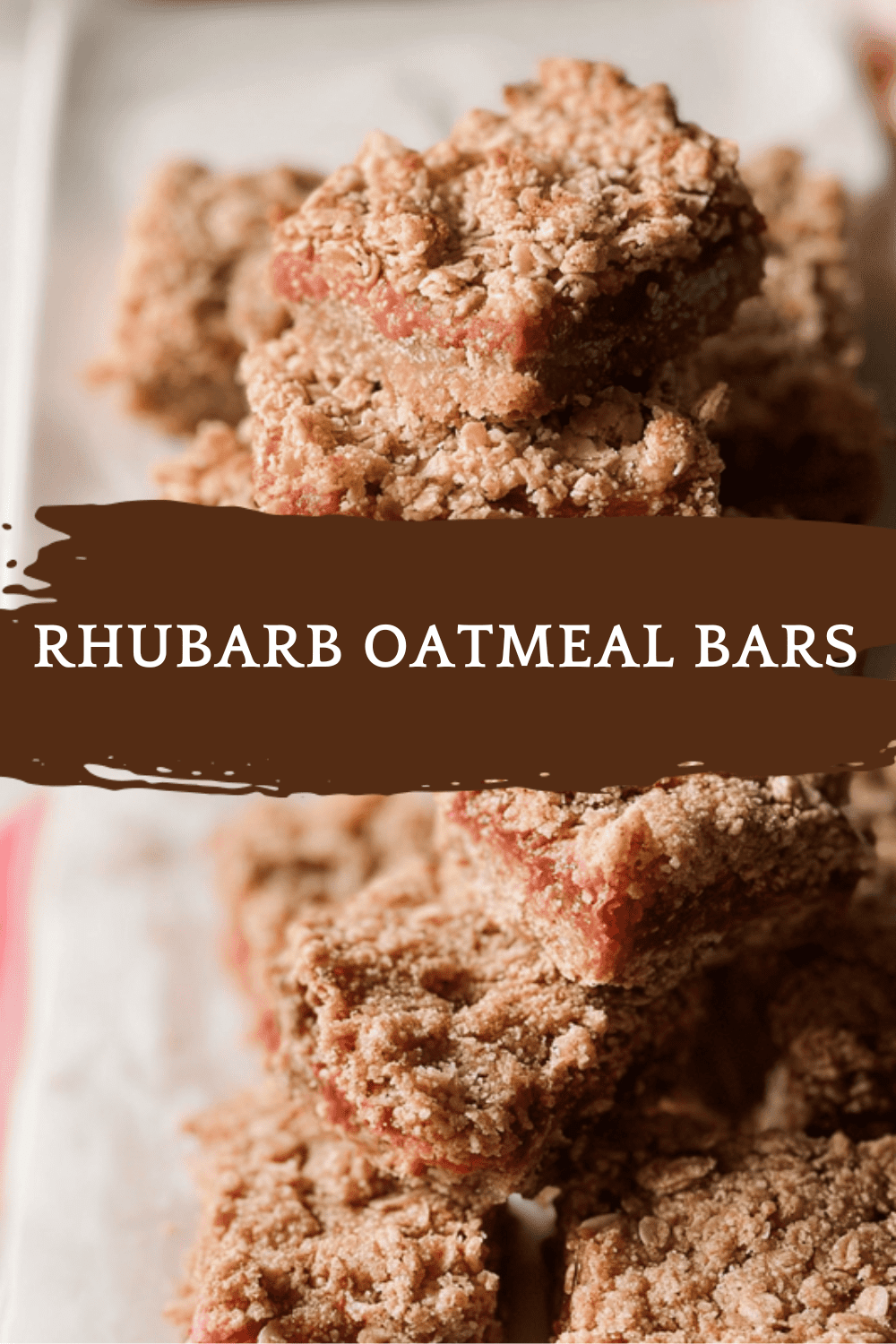 Rhubarb Oatmeal Bars