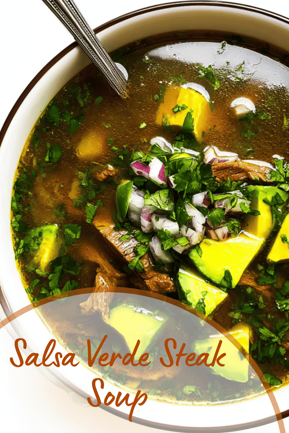 Salsa Verde Steak Soup