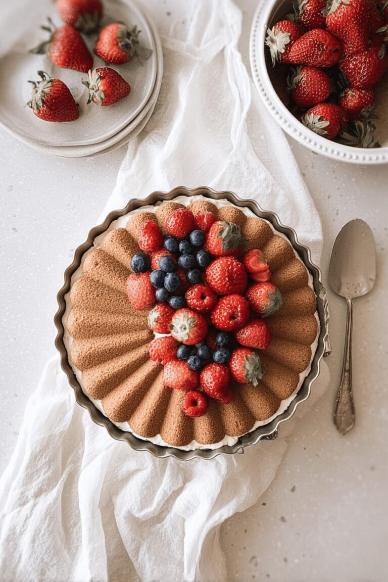 Strawberries Cream Charlotte Cake 85.Png
