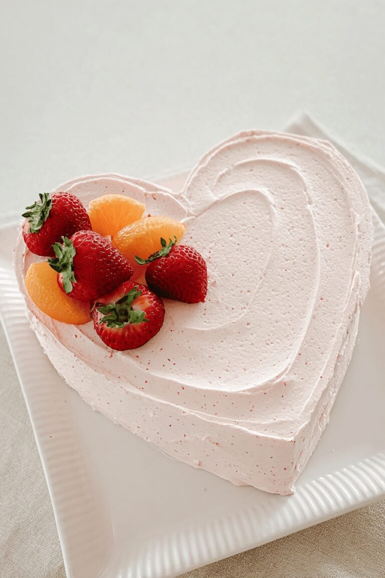 Strawberry Orange Heart Cake 81.Png