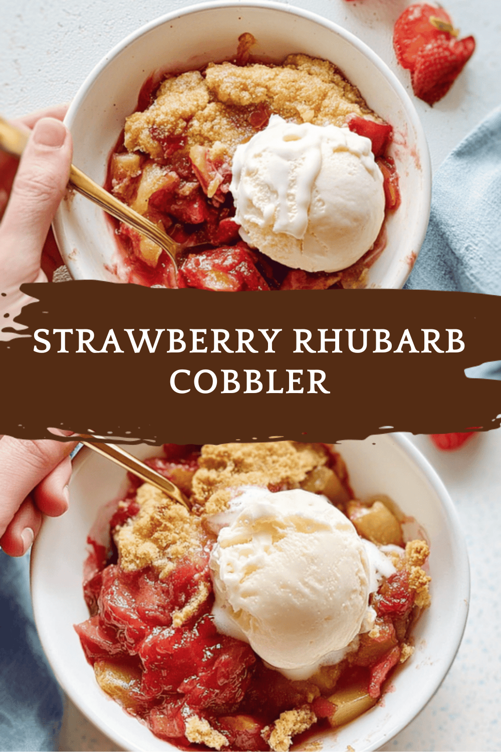 Strawberry Rhubarb Cobbler