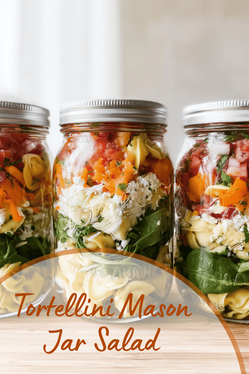 Tortellini Mason Jar Salad