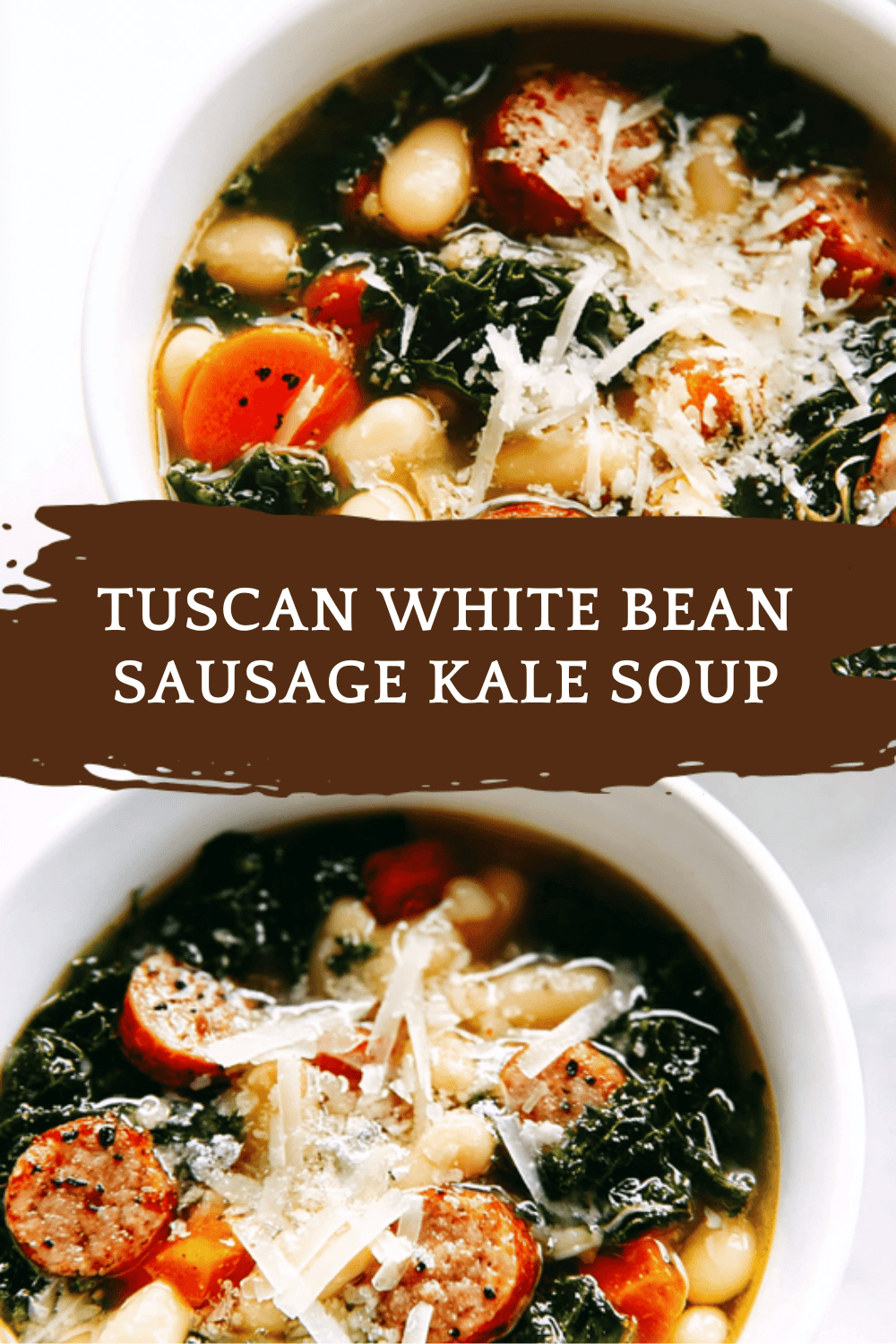 Tuscan White Bean Sausage Kale Soup