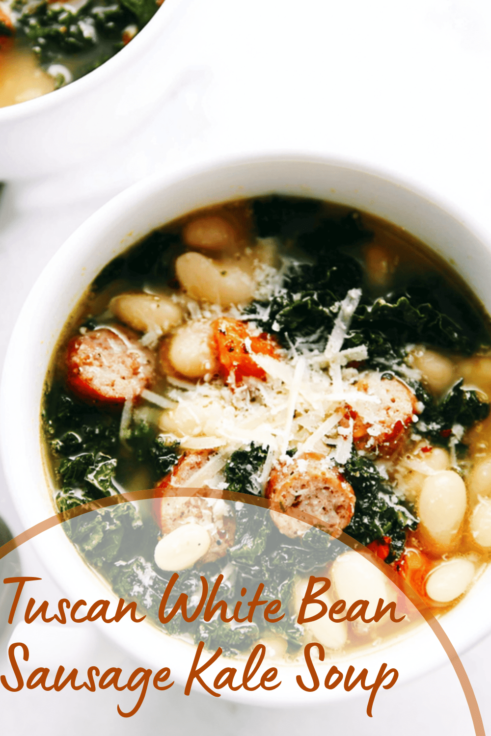 Tuscan White Bean Sausage Kale Soup