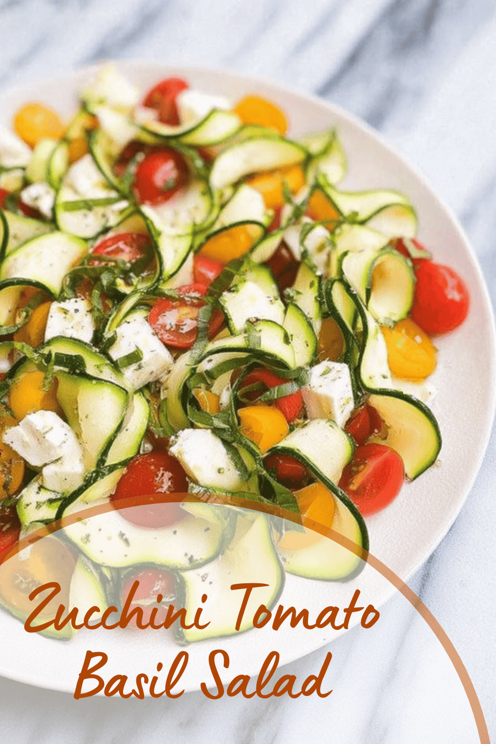 Zucchini Tomato Basil Salad