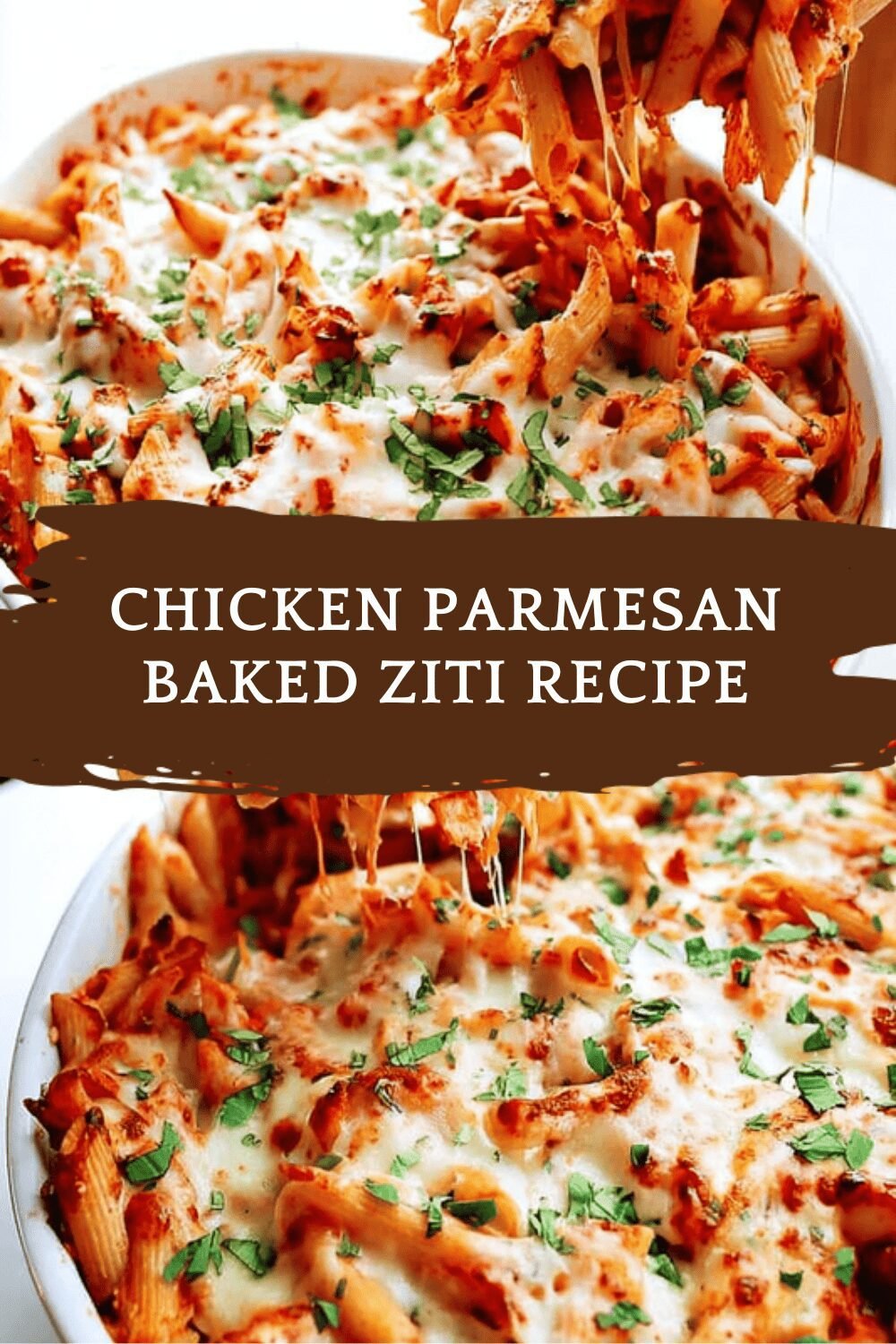 Chicken Parmesan Baked Ziti Loaded With Cheesy Tomato Sauce 6 Chicken Parmesan Baked Ziti Recipe