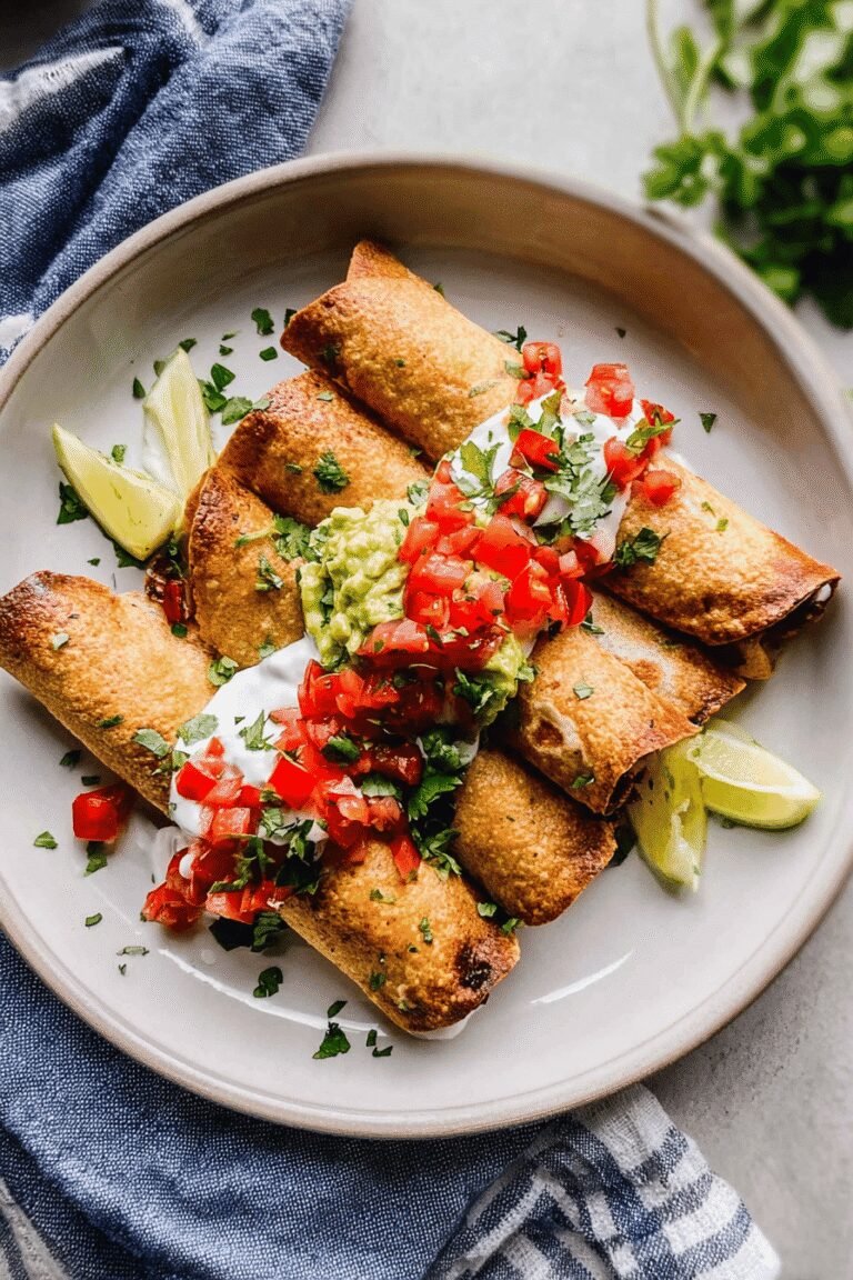 Baked Creamy Chicken Taquitos 8.Png