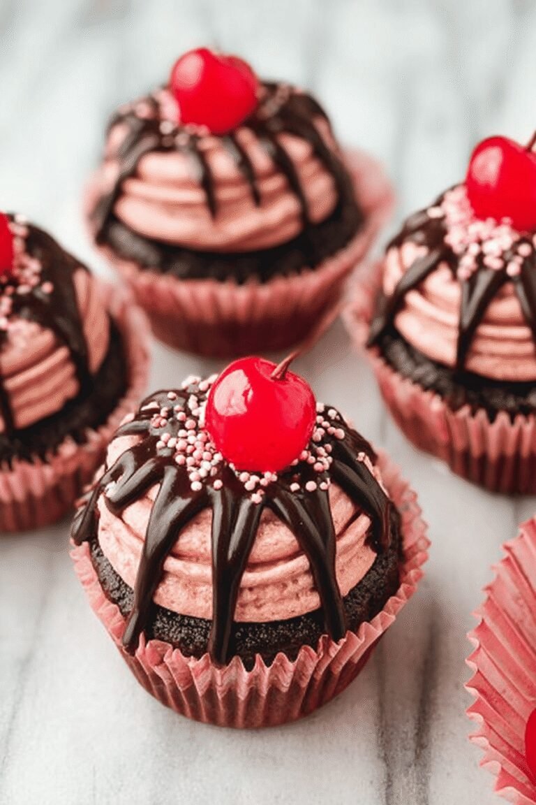 Cherry Cordial Chocolate Cupcakes 17.Png