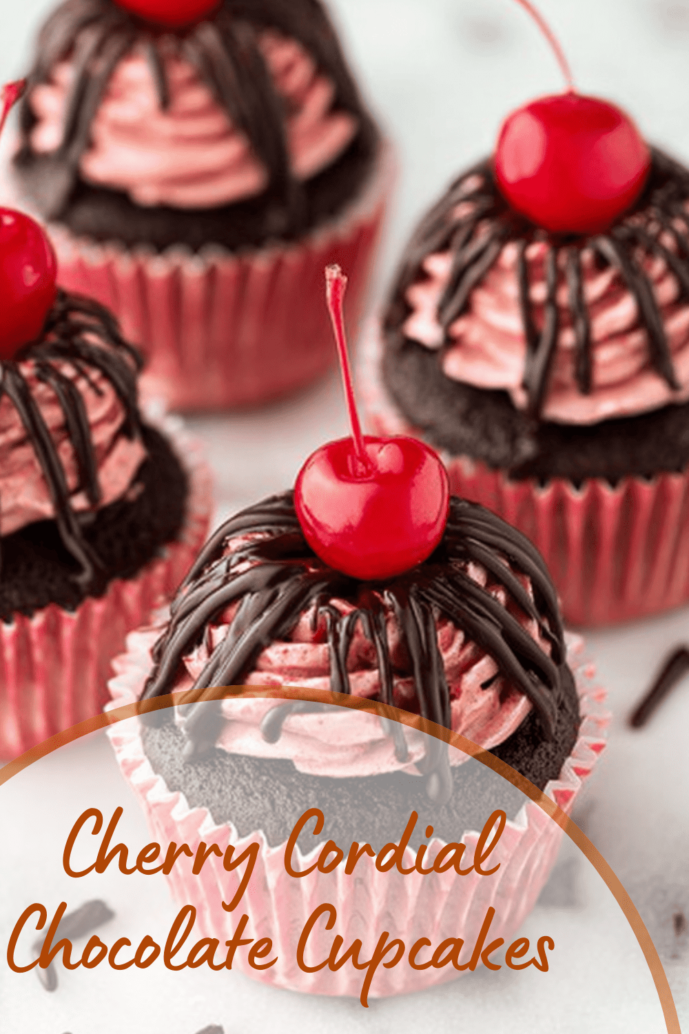 Cherry Cordial Chocolate Cupcakes