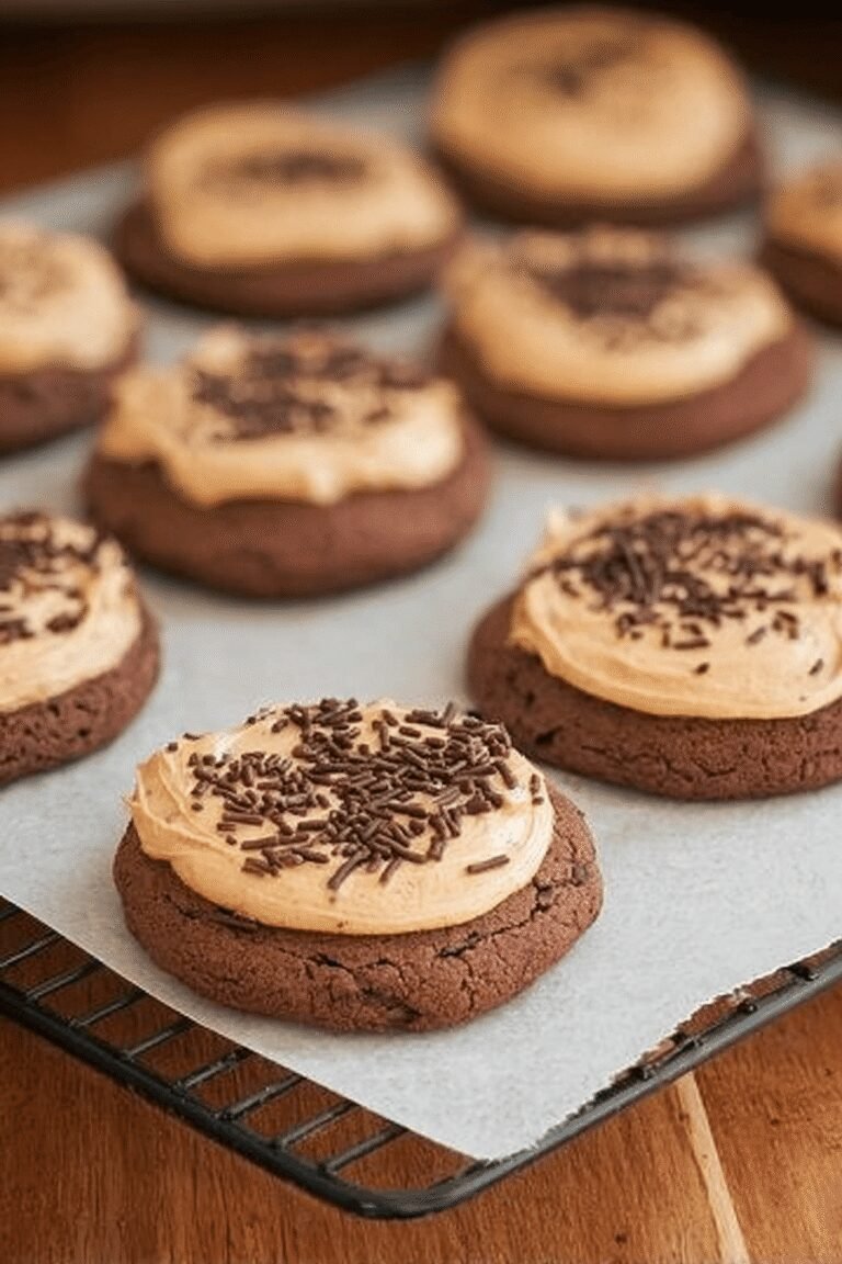 Chocolate Sugar Cookies Peanut Butter Frosting 31.Png