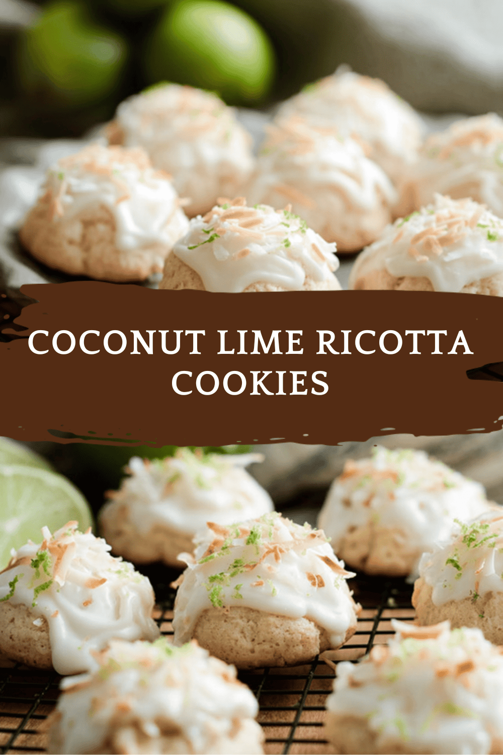 Coconut Lime Ricotta Cookies