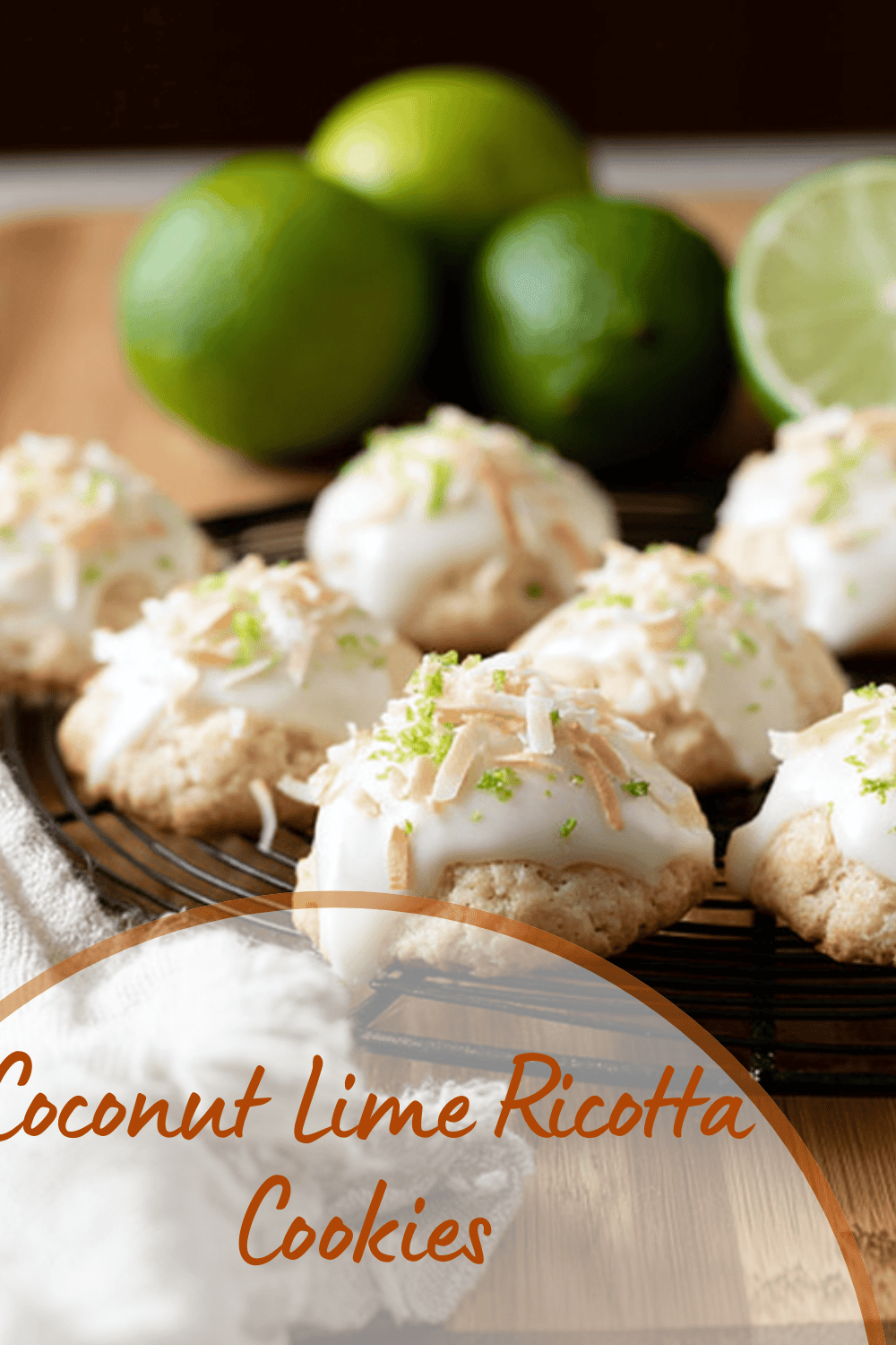 Coconut Lime Ricotta Cookies