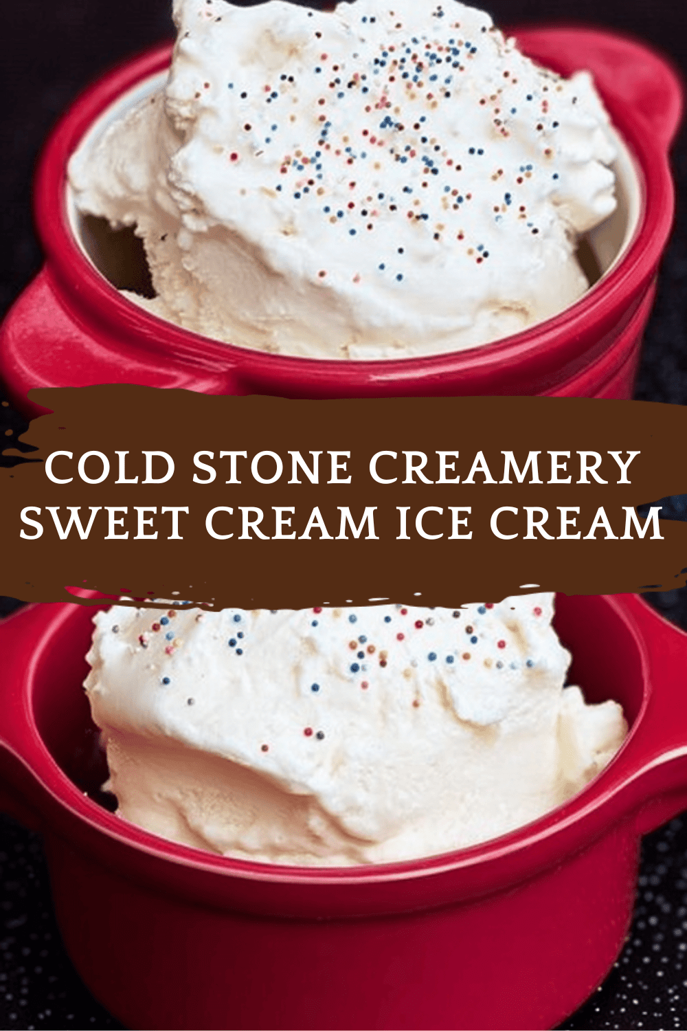 Cold Stone Creamery Sweet Cream Ice Cream