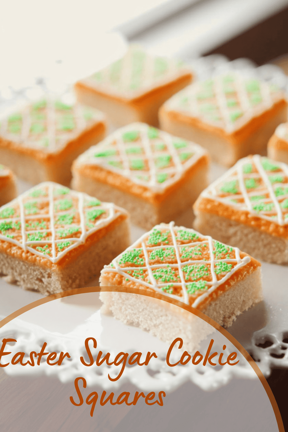 Easter Sugar Cookie Squares