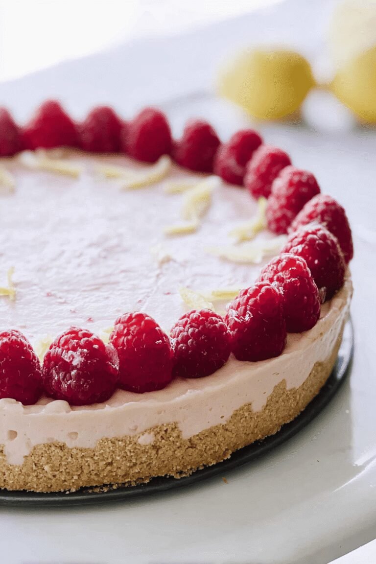 Lemon Raspberry No Bake Cheesecake 93.Png
