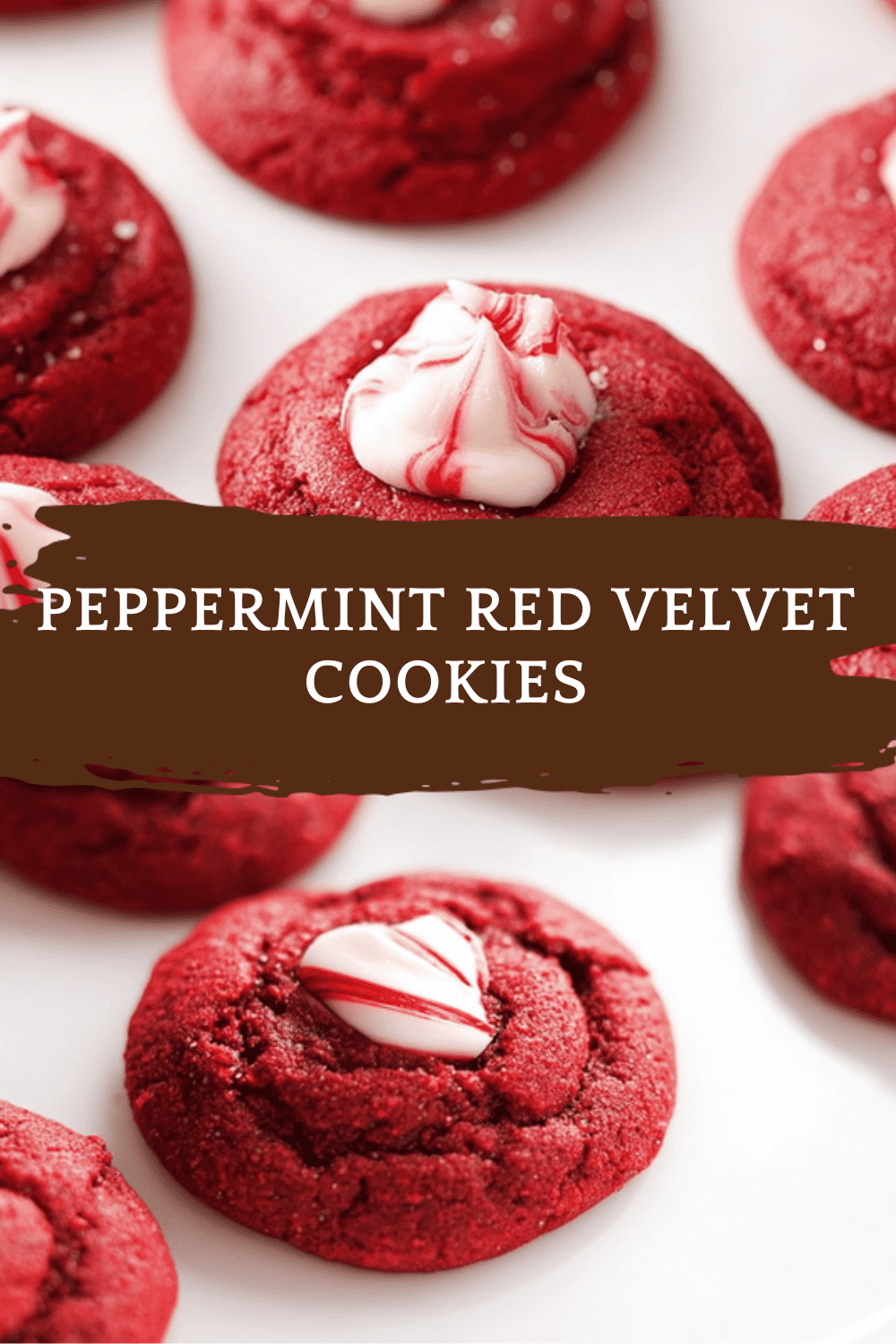 Peppermint Red Velvet Cookies