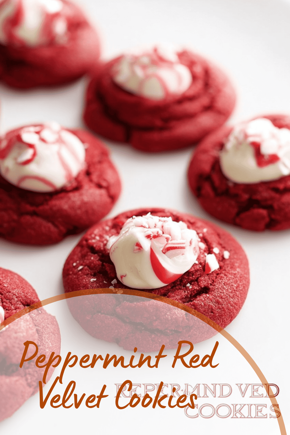 Peppermint Red Velvet Cookies