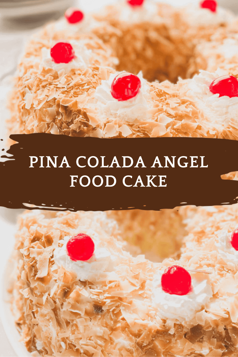Pina Colada Angel Food Cake